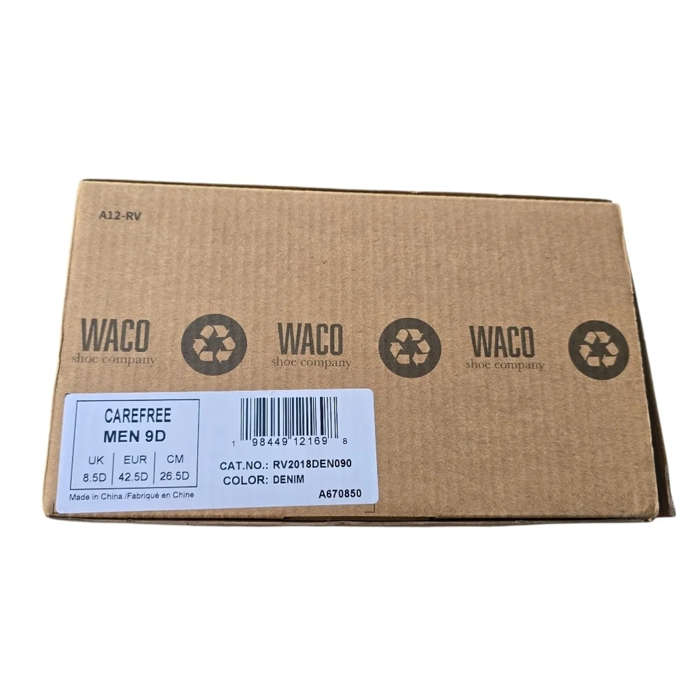 🌻NIB | WACO Revitalign Carefree Denim Slip On Sneakers, Size 9D (Wide)
